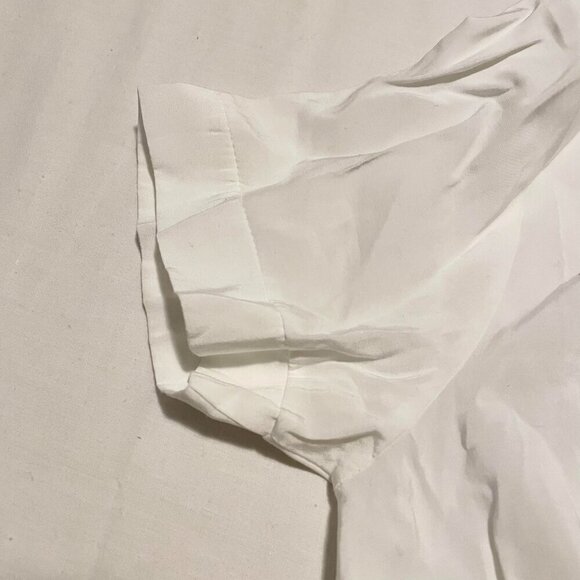 Urban Romantics Button Up Crop Top White Womens Size Small - Picture 5 of 14